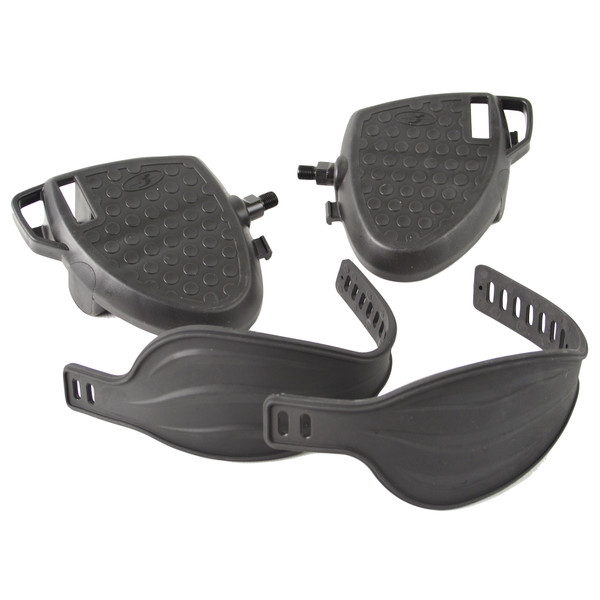 Bike Pedals, "Extra Wide" Set with Straps, 1/2" StairMaster SM25423