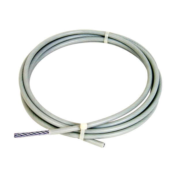 Cable by the Foot, 1/4" Diameter with Clear Nylon Coating