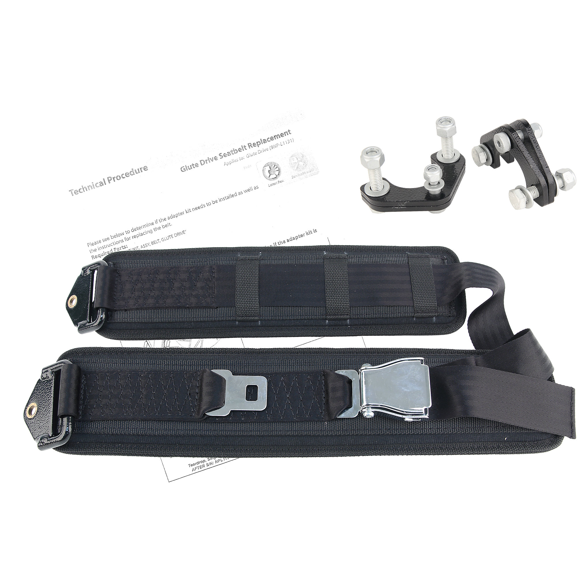 Seat Belt with Adaptor, Nautilus Glute Drive 9NP-L1131