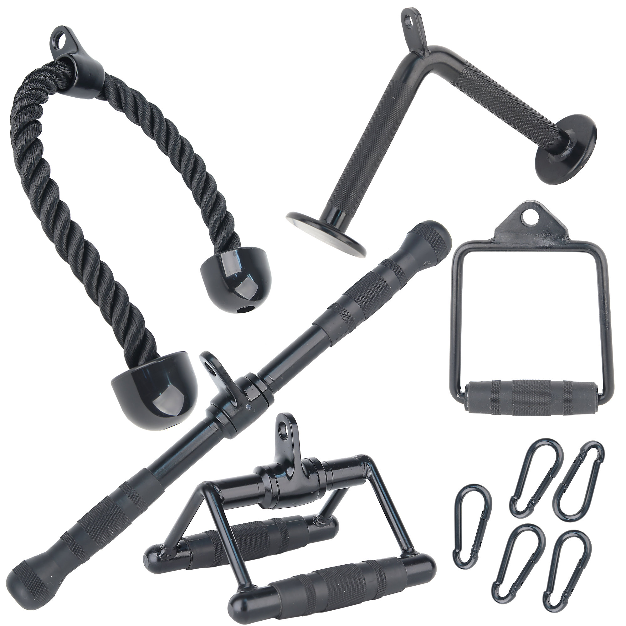 Cable Attachments | Bars, Ropes, Handles, Snap Links