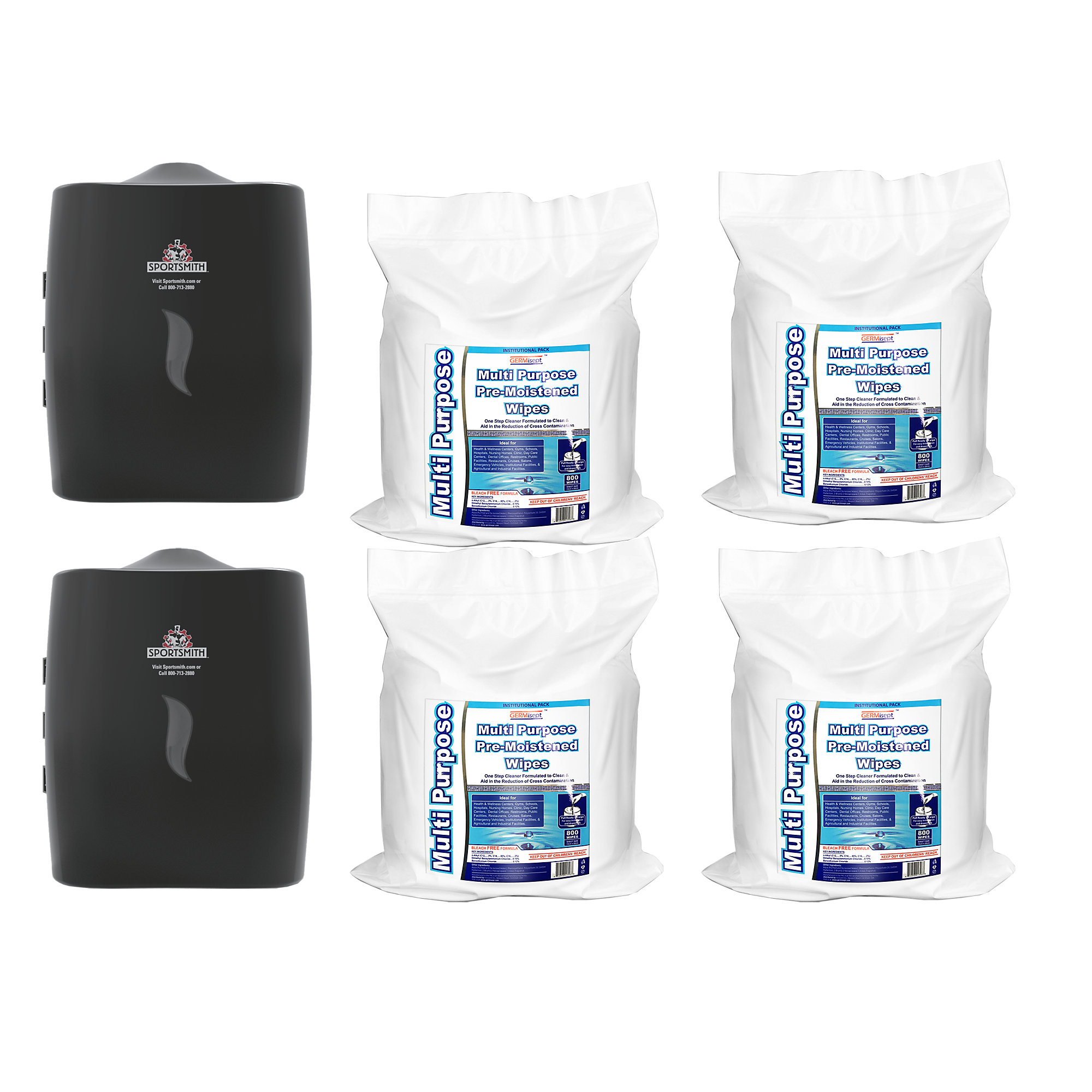 Germisept® Multi-Purpose Wipes and Dispensers Kit