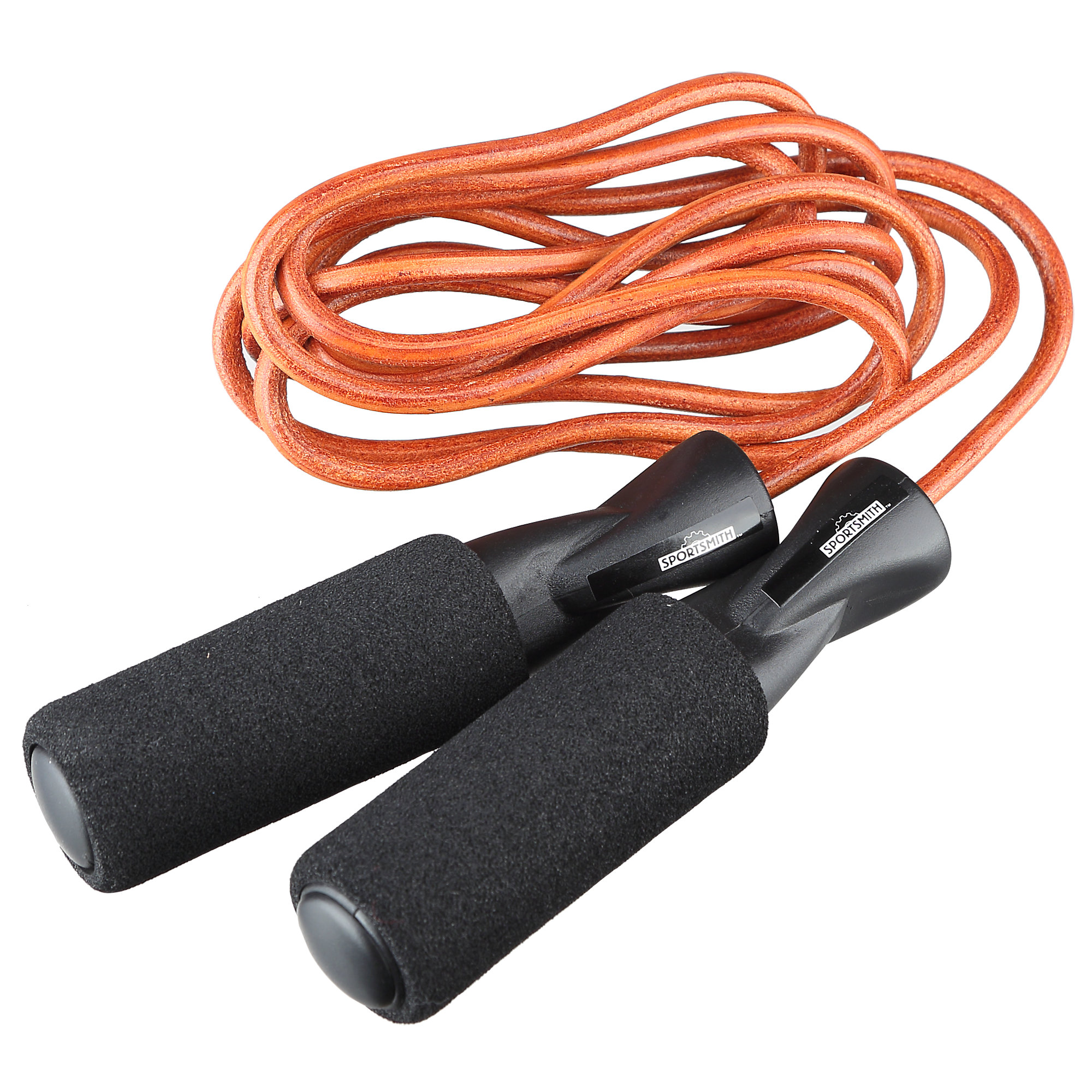Leather Speed Jump Rope with Foam Grips, 9'
