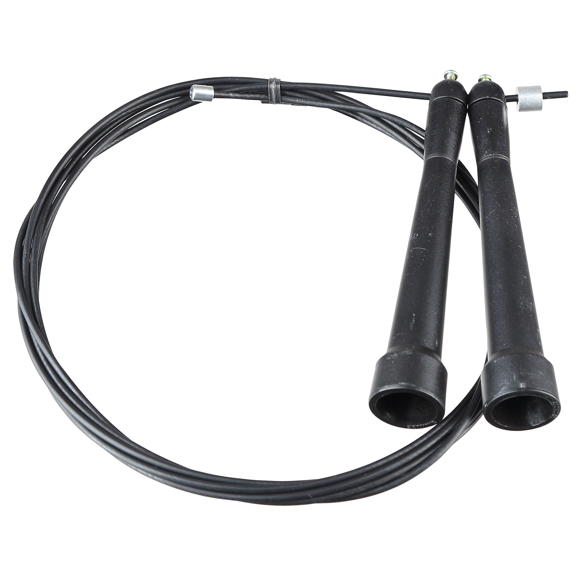 Quad Speed Cable Jump Rope, 9.5', Black