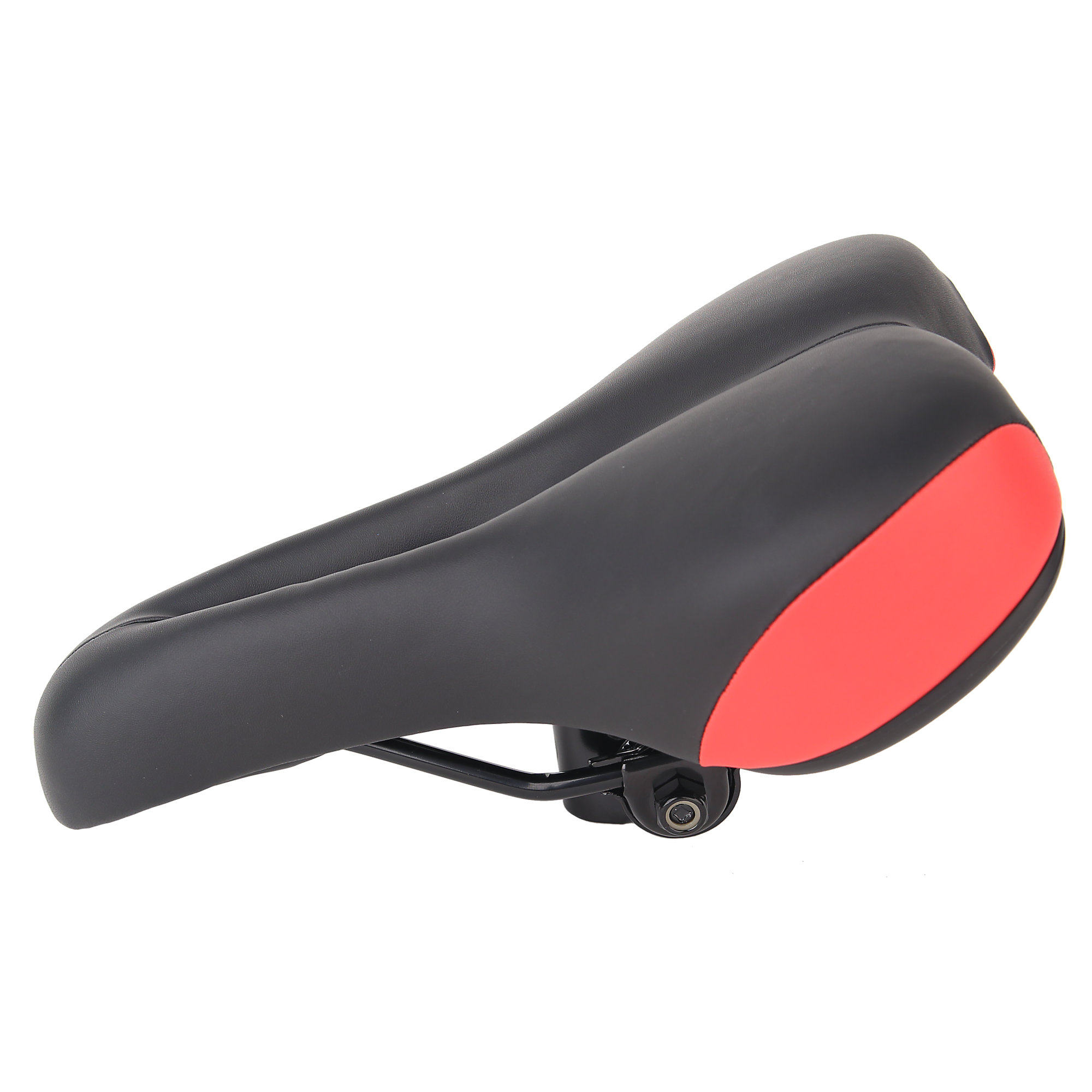 Comt Sport Saddle Black and Red Incl. Saddle Clamp, ICG