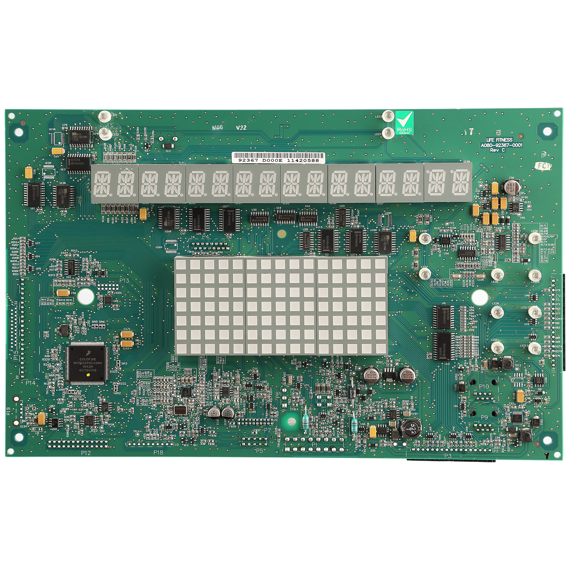 Programmed PCB, Classic Non-Treadmill Console Life Fitness