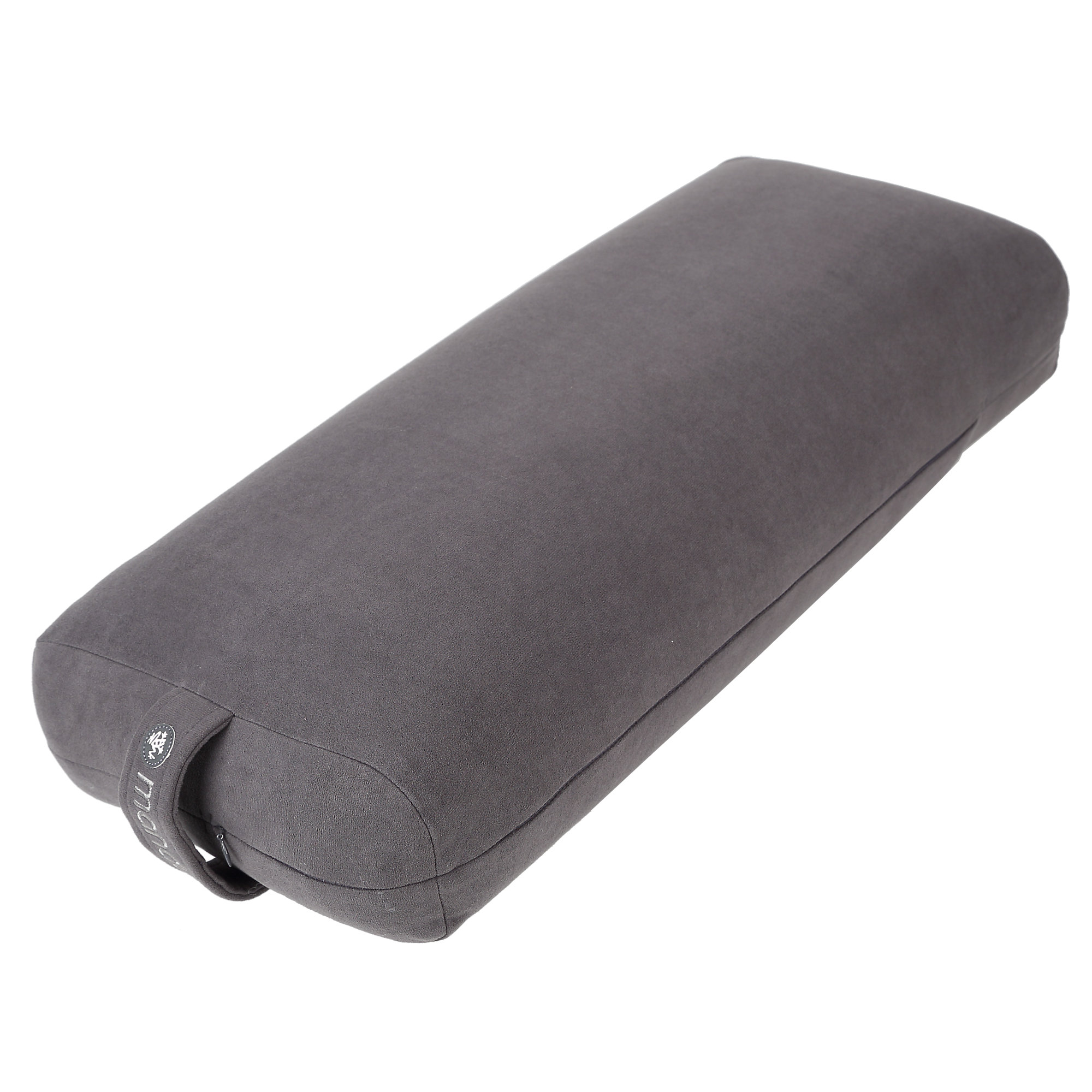 Yoga Bolster by Manduka, Rectangular, Gray