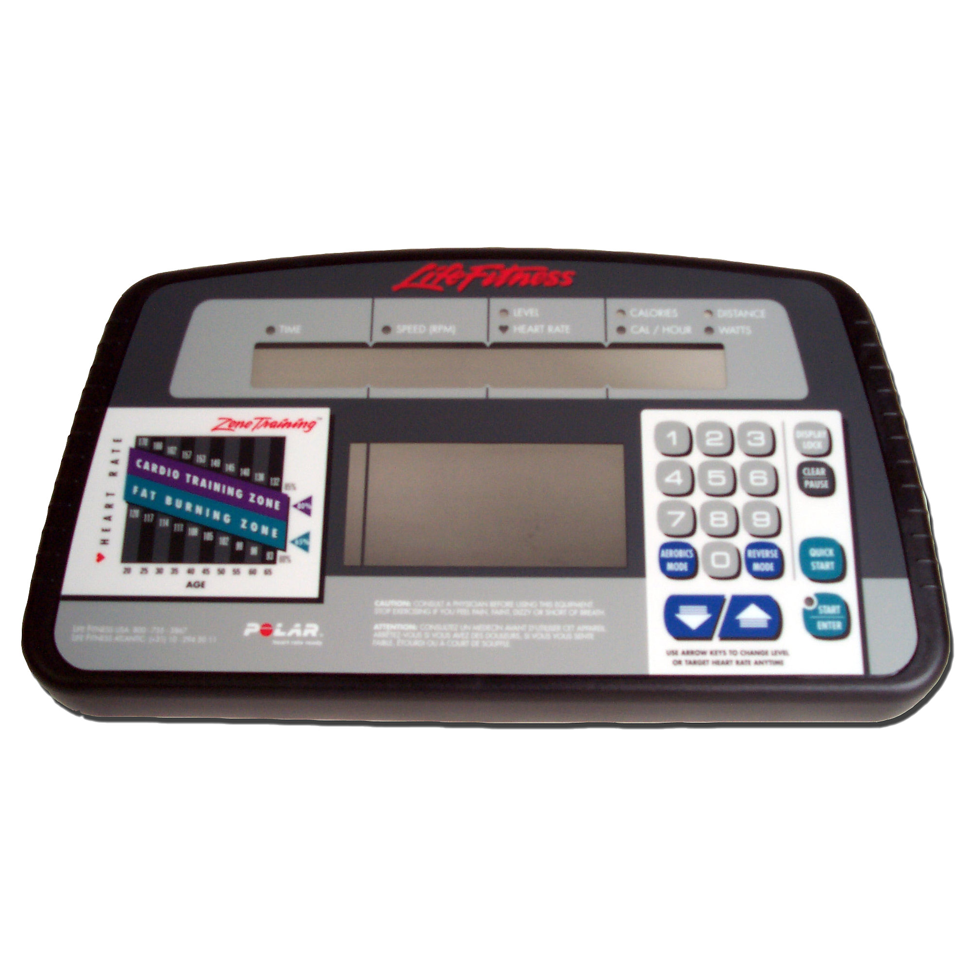 Overlay and Keypad with Bezel Life Fitness SK53-00040-0001