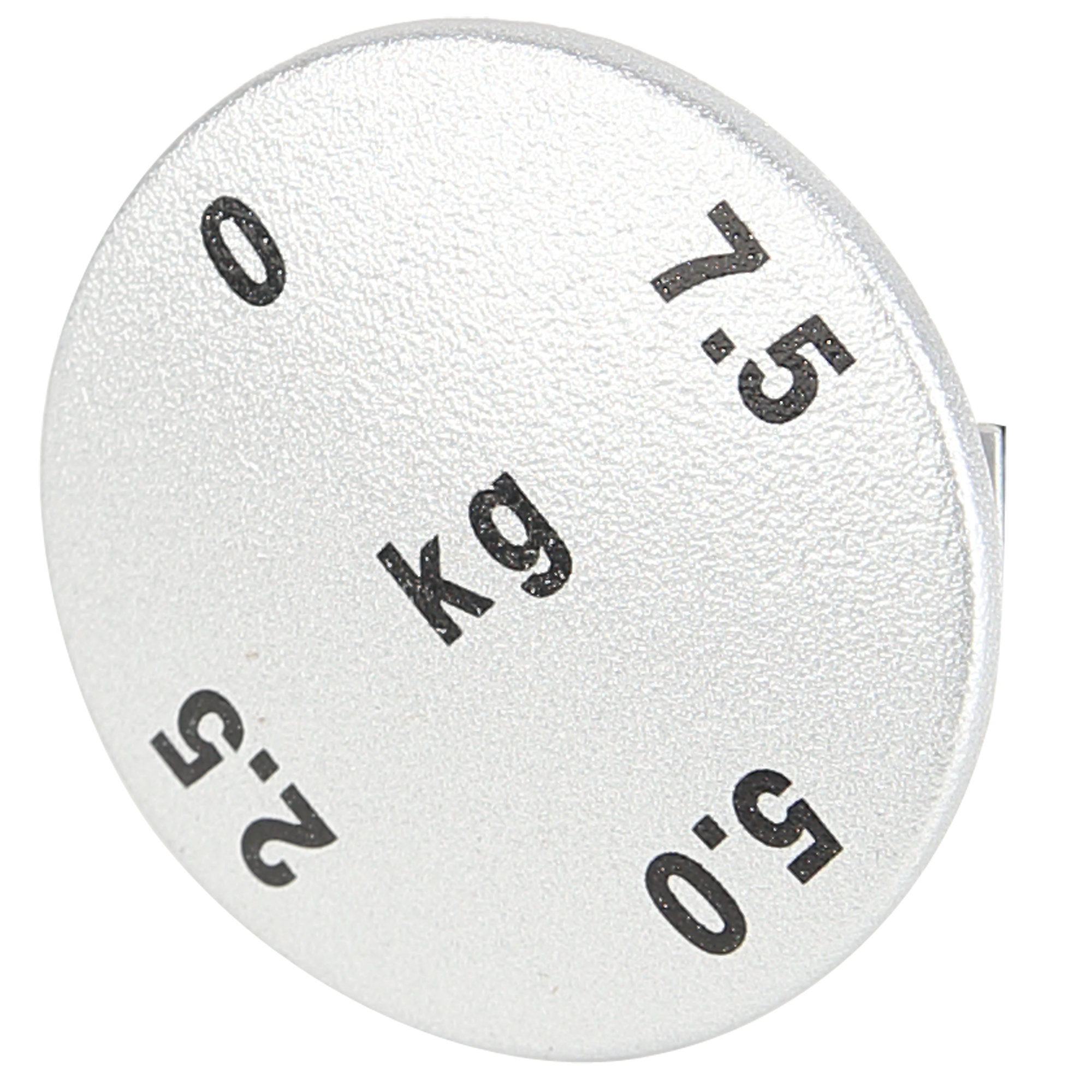 Cap, fits Increment Weight Selector Knob, KG, Silver, LifeFitness