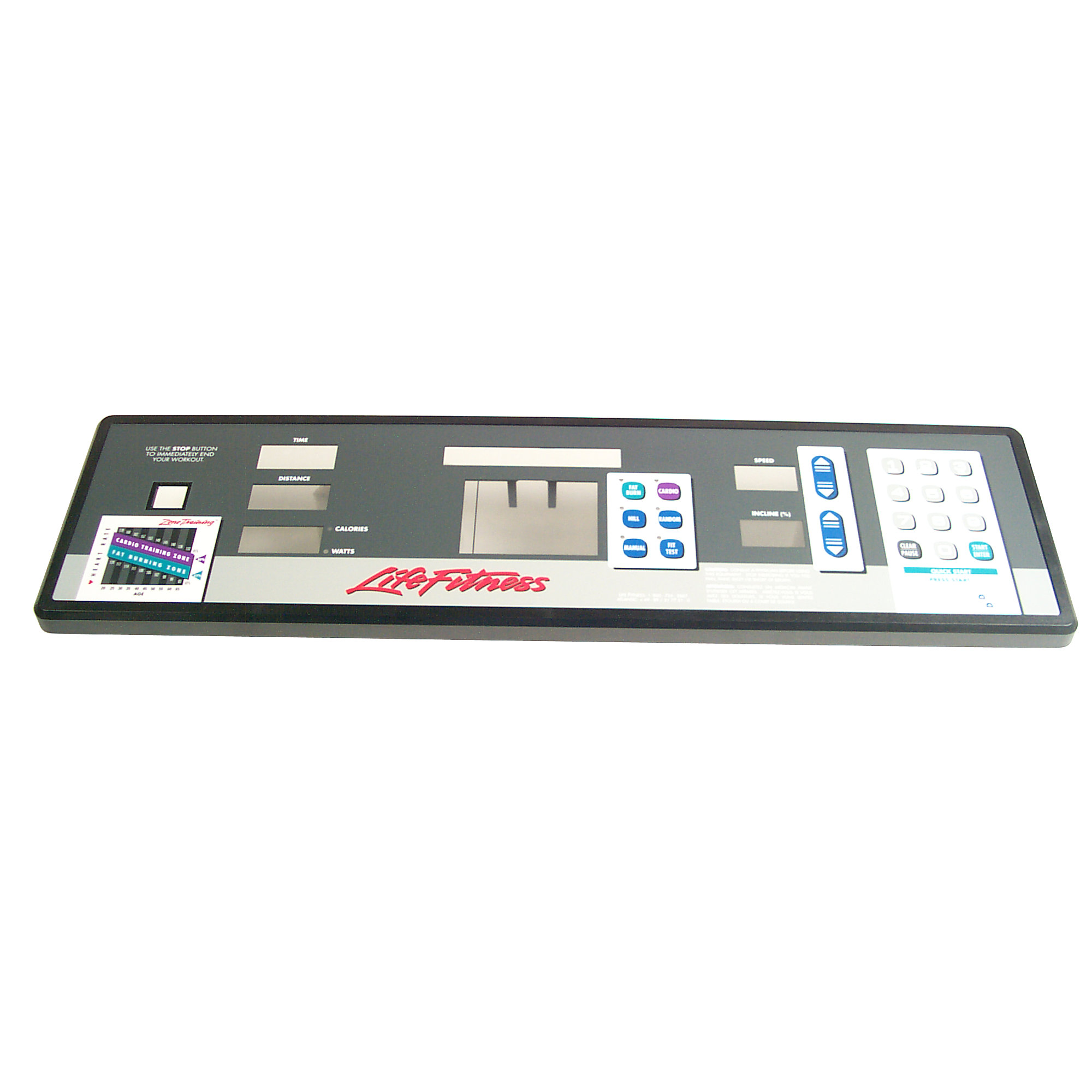 Overlay and Keypad with Bezel Life Fitness AK26-00643-0001