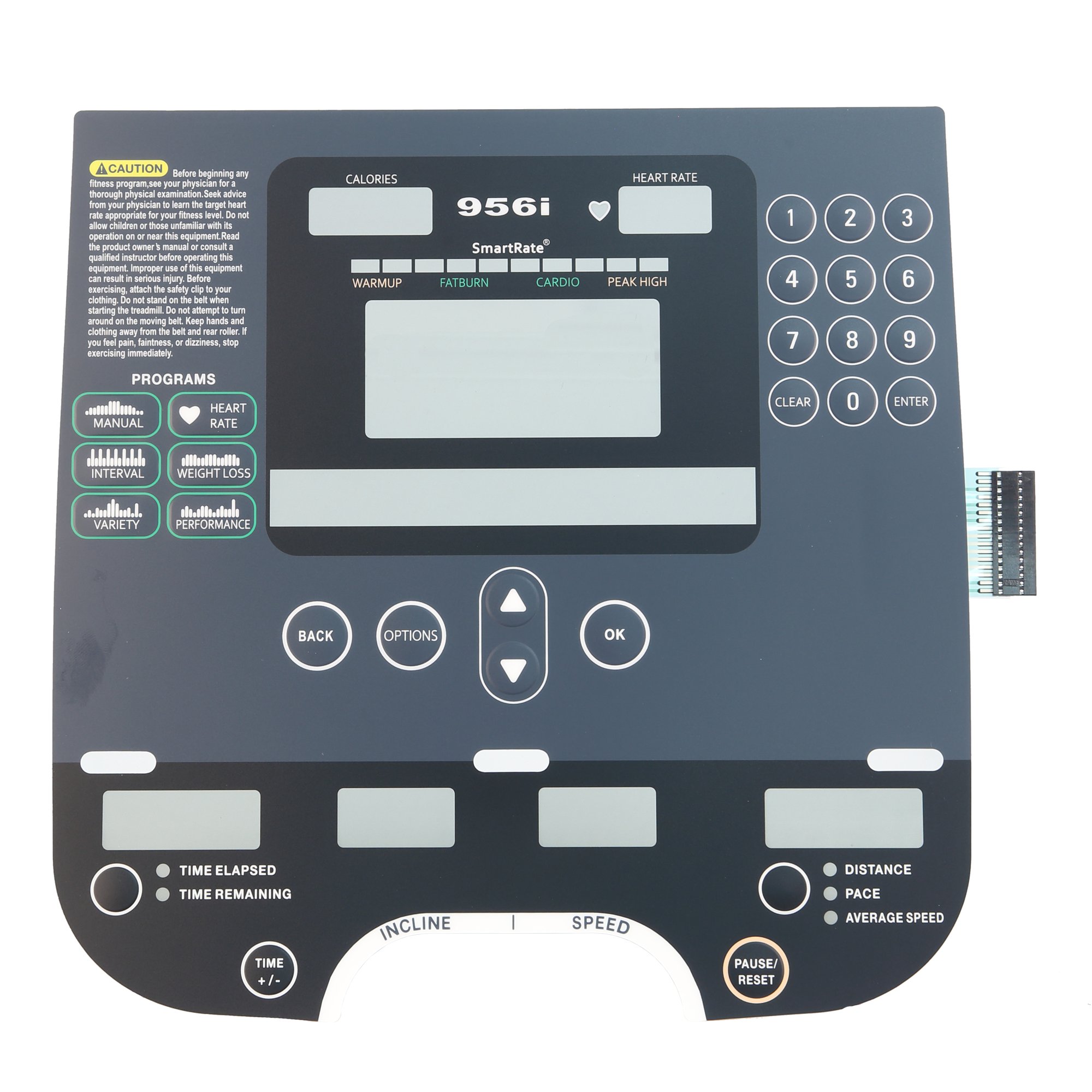 Overlay/Keypad, C956i, Precor, PPP000000048771111 | 48771111