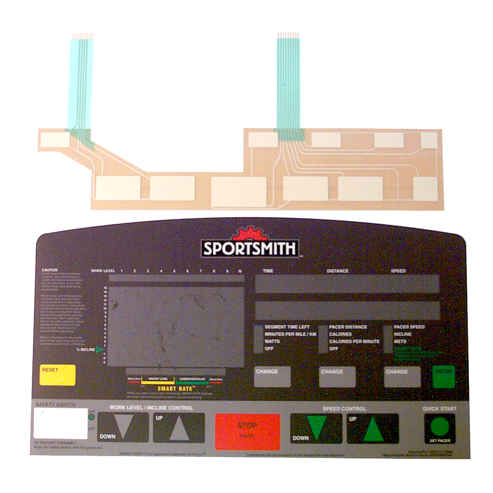 Overlay and Keypad Precor P0659000164S