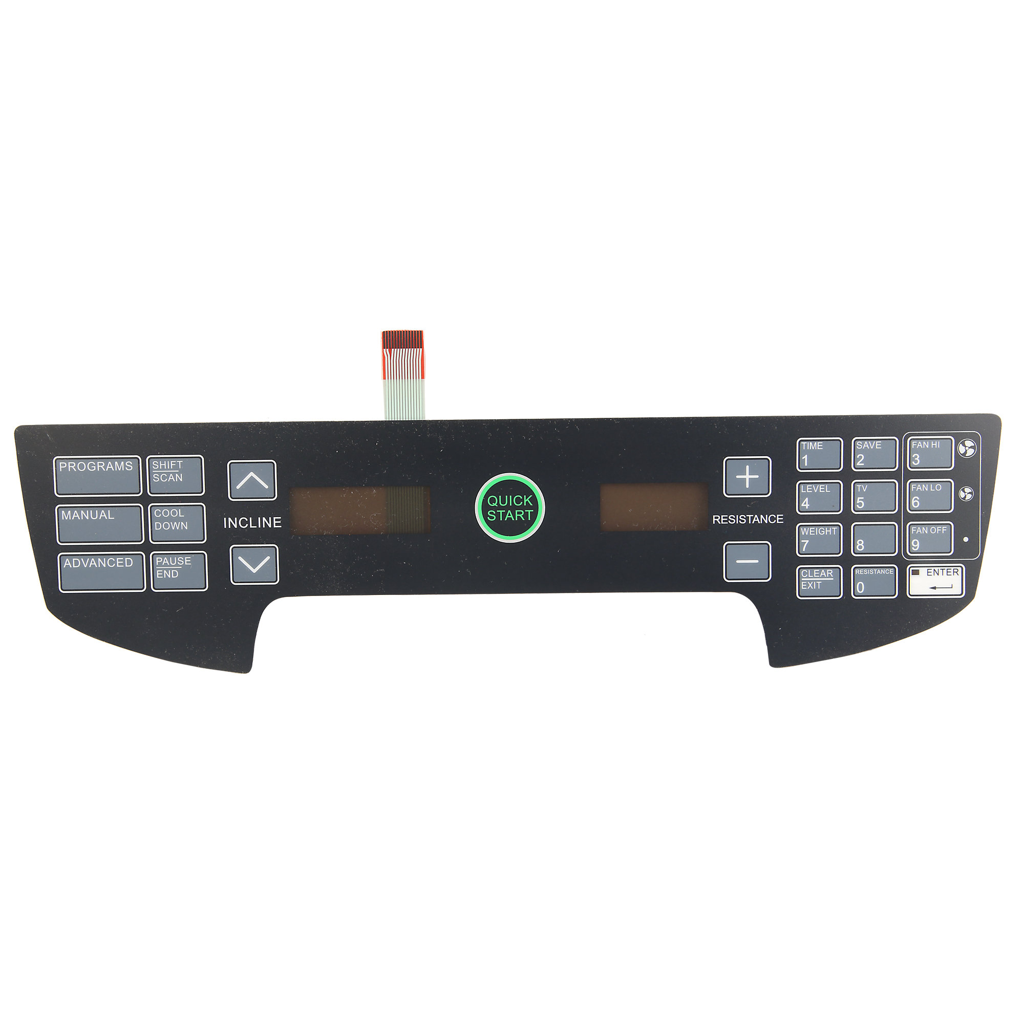 Overlay/Keypad, Lower, 750A/750AT, English, Cybex