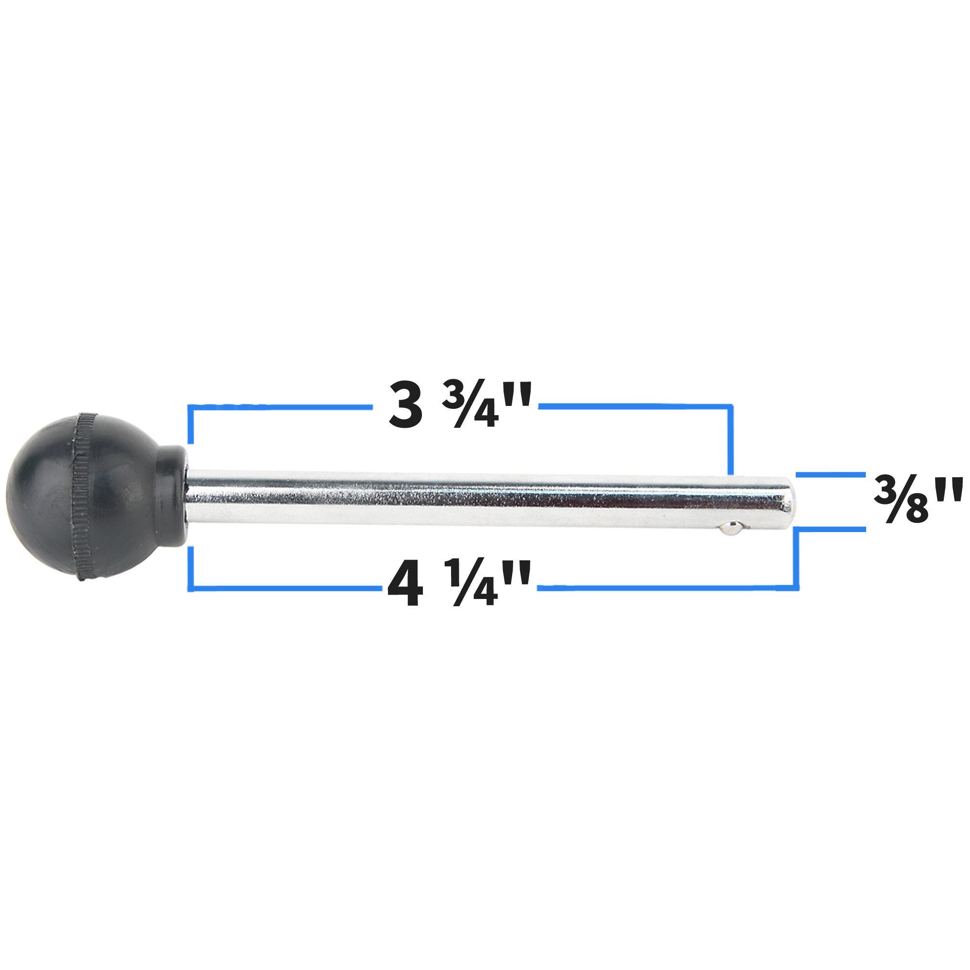 Selector Pin with 3-3/4" Locking Space & 3/8" Diameter