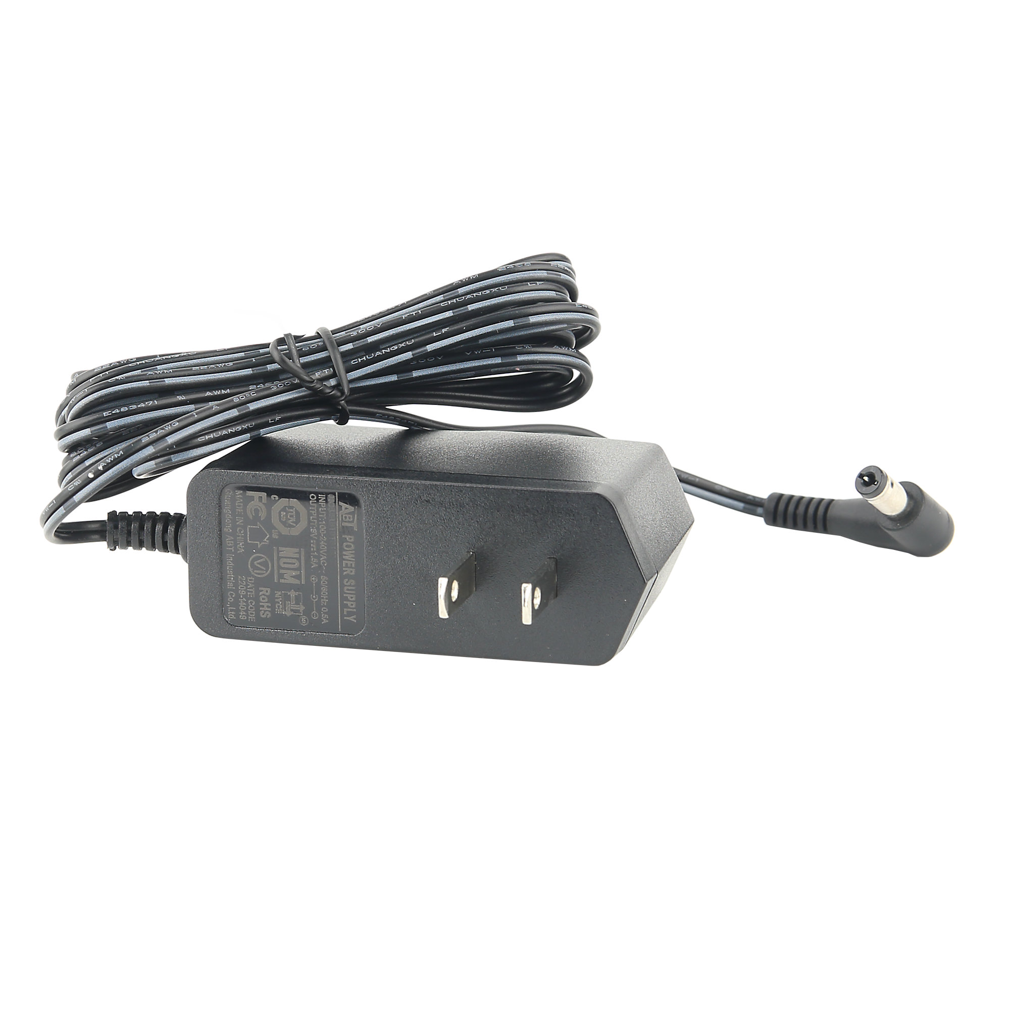 AC/DC Power Adapter, 100-240VAC, 9VDC


