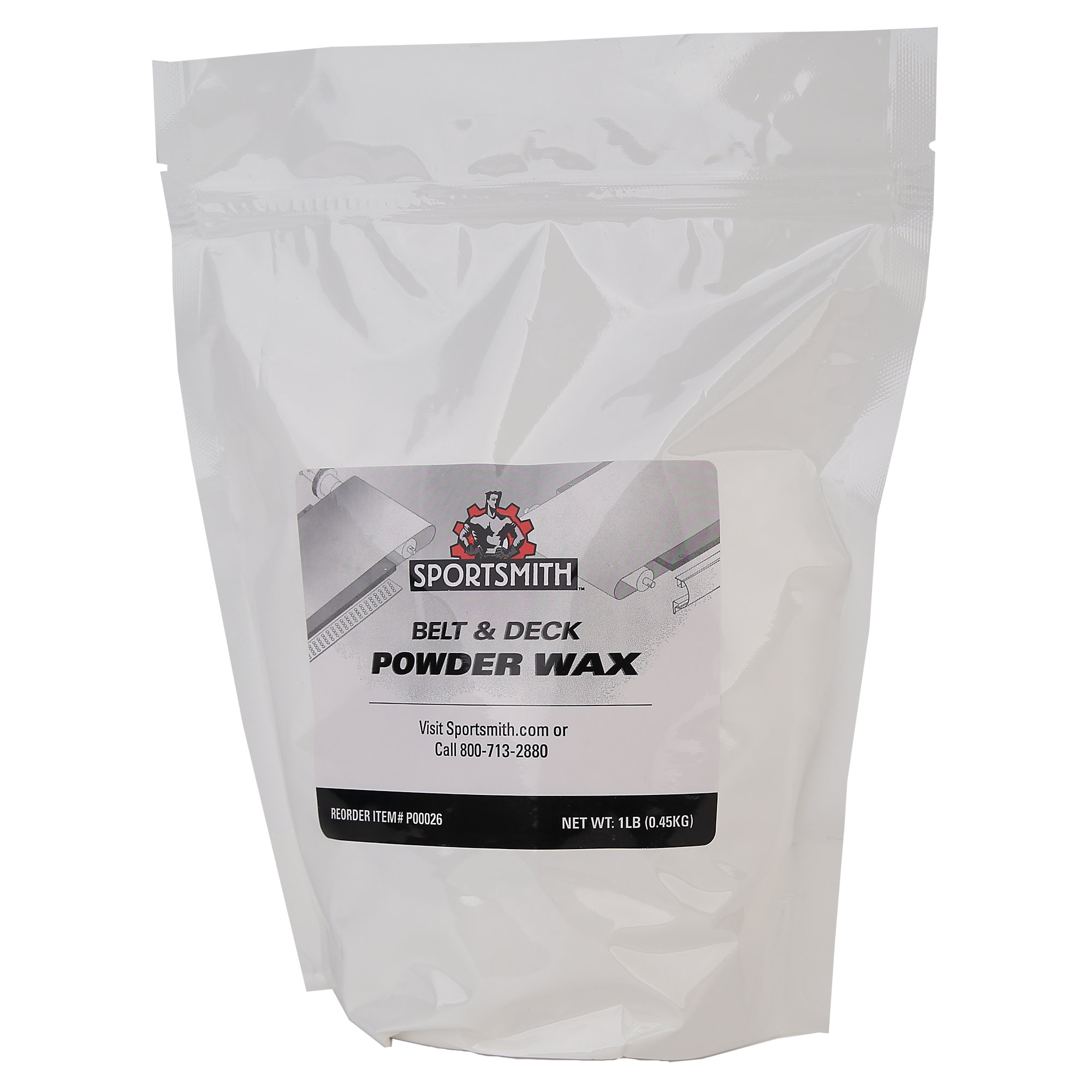 Treadmill Deck Wax, Soft Powder, 1 LB Other P00026