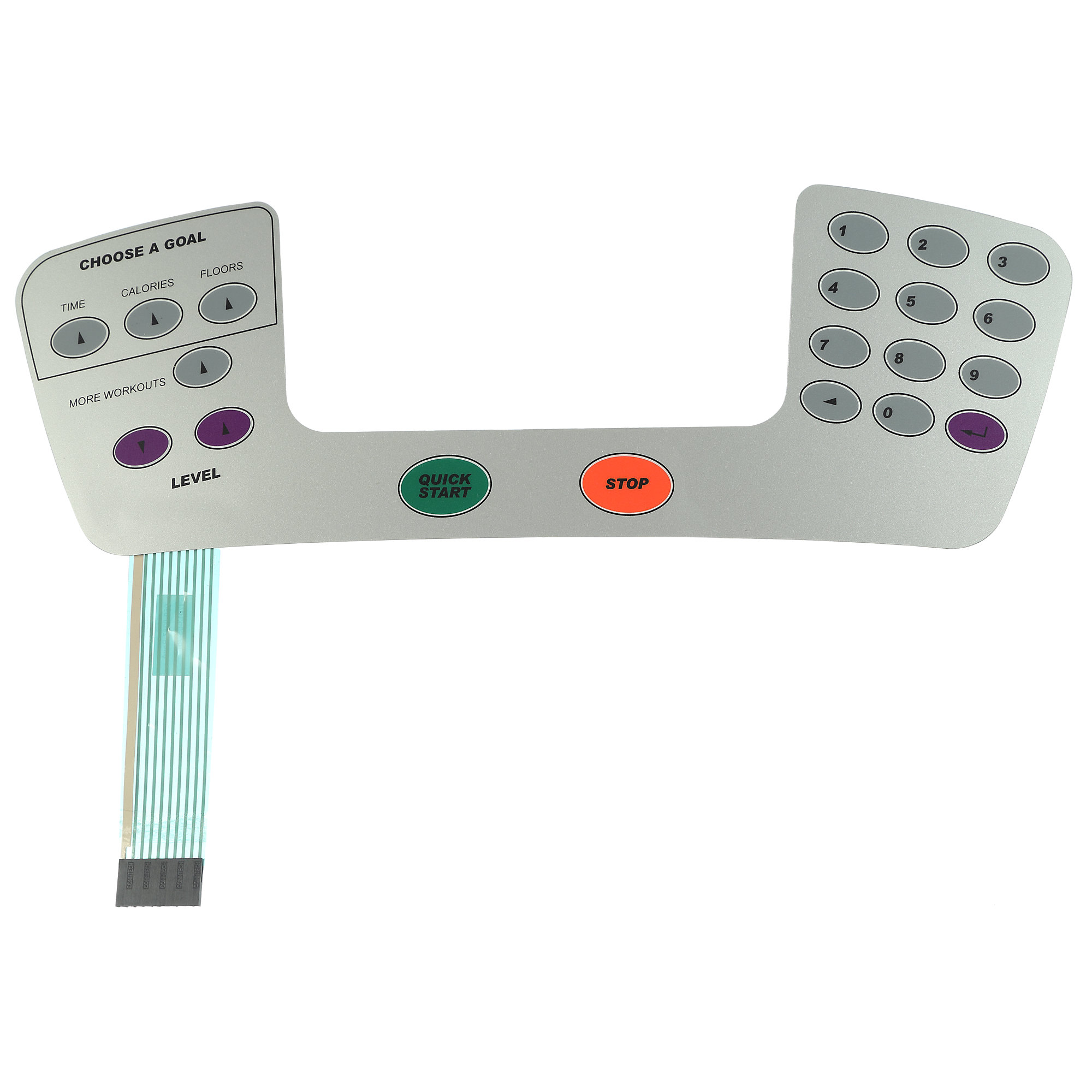 Overlay Keypad for LCD Console, Stairmaster SM5 Stepmill and SC5 Stepper