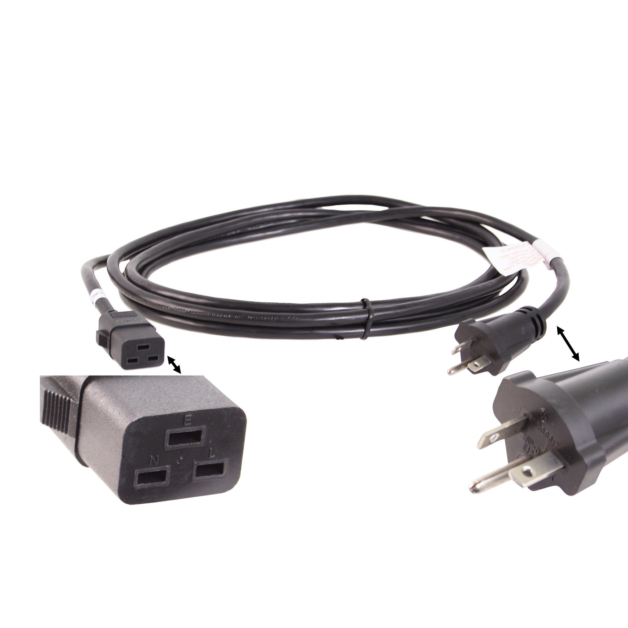 Power Cord, 110V, Iec320C20-Nem