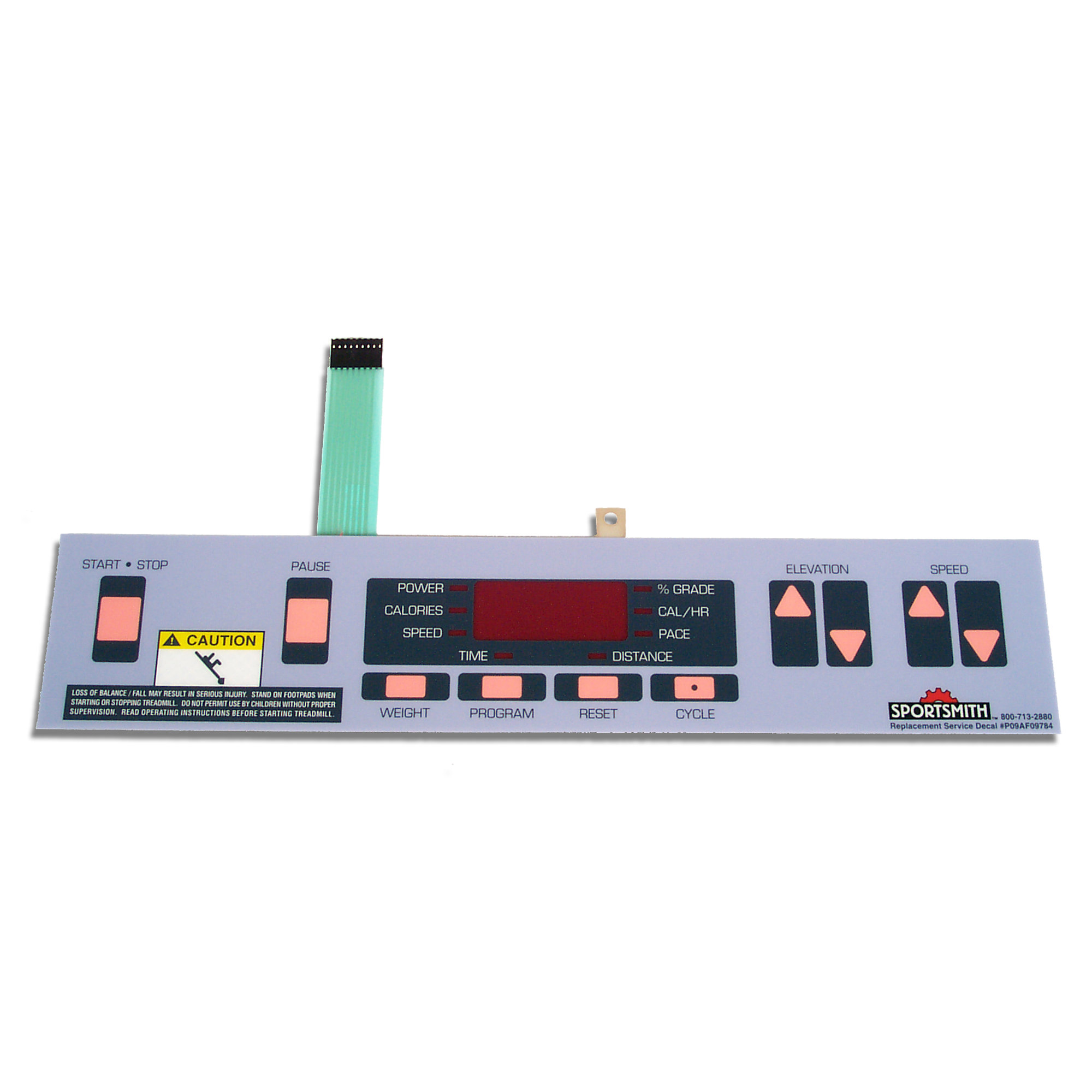 Overlay and Keypad, Trotter/Cybex 540ST Treadmill