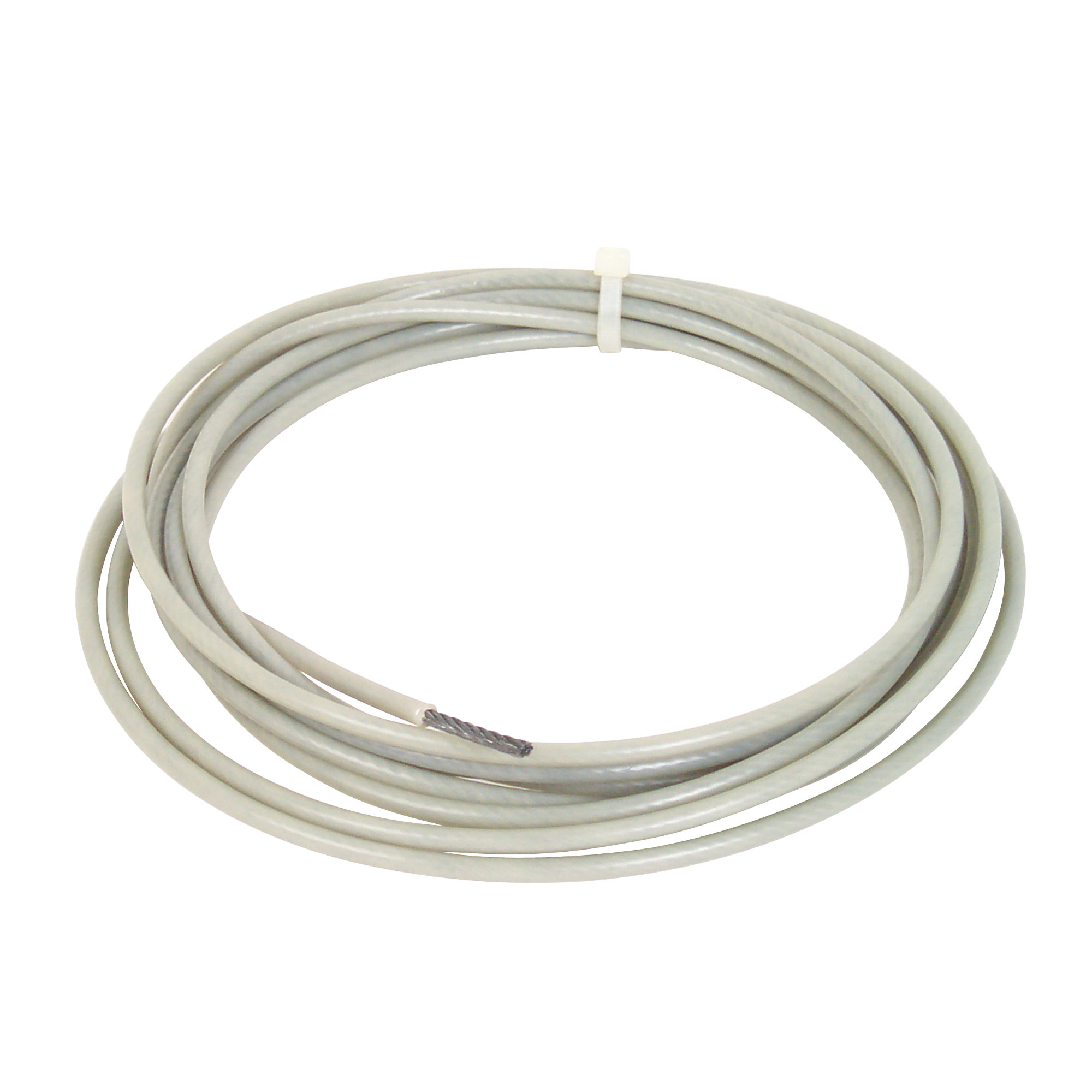 Cable by the Foot, 3/16" Diameter with Clear Nylon Coating