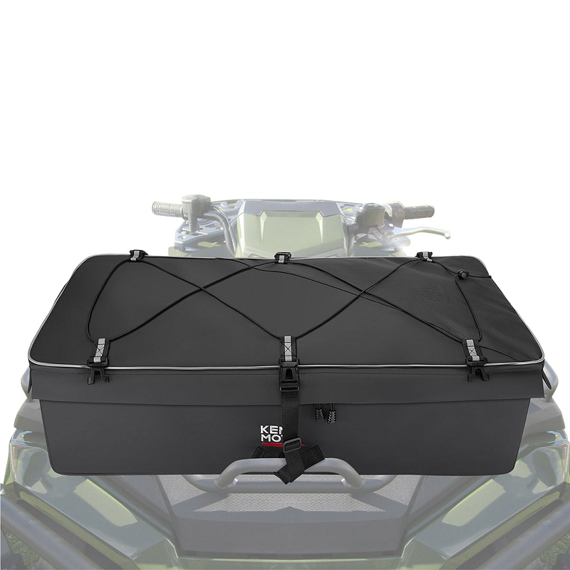 KEMiMOTO 73L Camo ATV Gear Storage Bag With 12L Cooler – Fits Front/Rear Rack