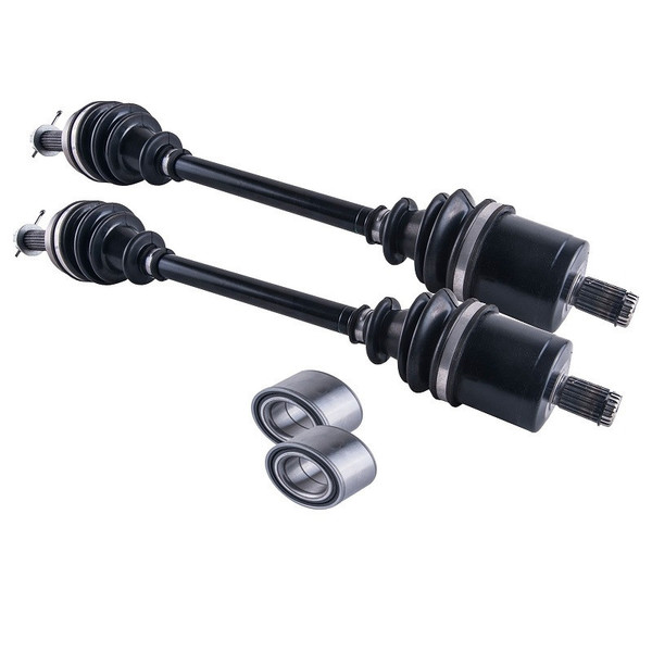 Polaris Sportsman 400 / 450 / 500 / 570 / 800 / ETX Front Axles & Wheel Bearing Set by 4XPRO