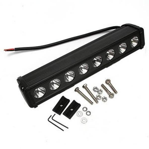 Polaris Sportsman / Sportsman Touring 15 Inch LED Light Bar Single Row 80 Watt Spot Rogue Series by Quake LED