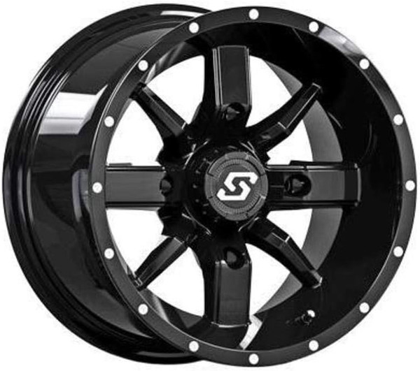 Polaris Sportsman / Sportsman Touring Black Rear Hollow Point 14x10 Wheel by Sedona