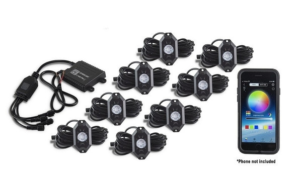Polaris Sportsman 8-Pod RGB Rock Light Accessory Kit by Quad Logic