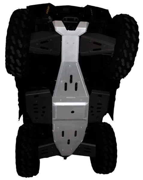 Polaris Sportsman 850 2-Piece Full Frame Aluminum With UHMW Layer Skid Plate Set by Ricochet