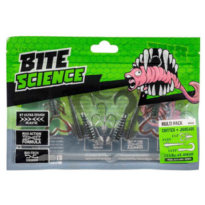 Bite Science Critter + Jigheads 1/8oz #2 Multipack