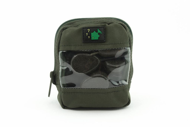 Thinking Anglers - 600D Olive Clear Front Zip Pouch
