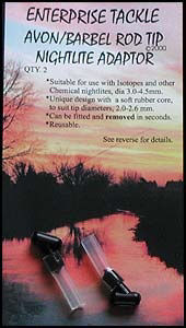 Enterprise Tackle Avon-Barbel Rod Tip Nightlight Adaptor 2pk