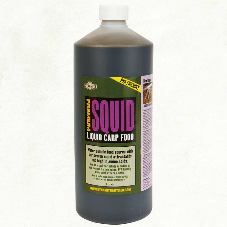 Dynamite Baits Premium Squid Liquid Carp Food 1ltr