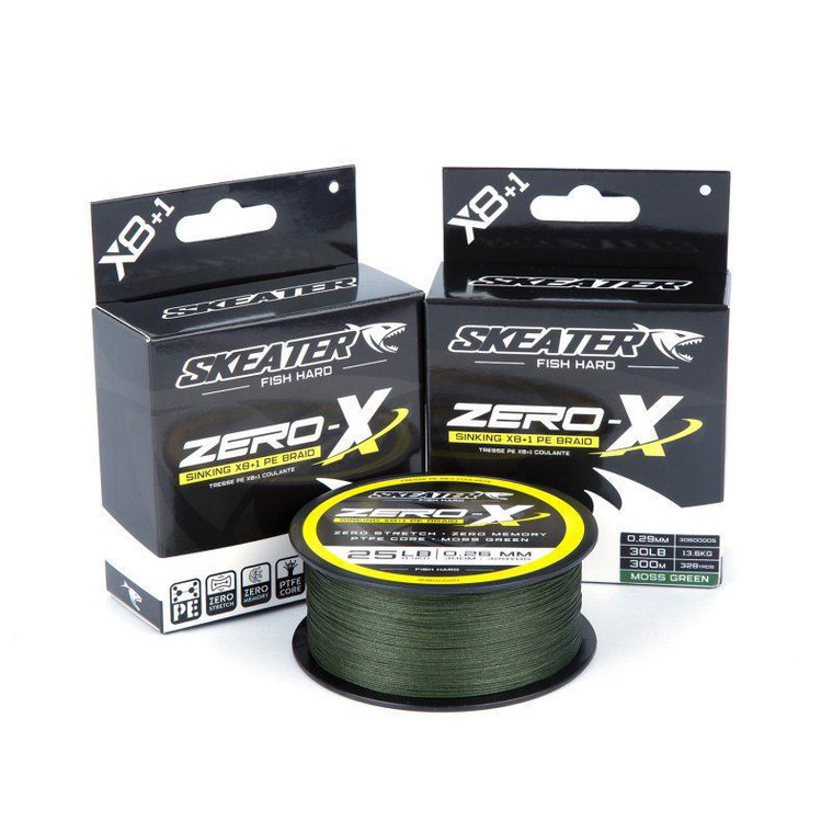 Sonik Skeater Zero-X 8Braid Mg Sinking Braid 30lb 300m