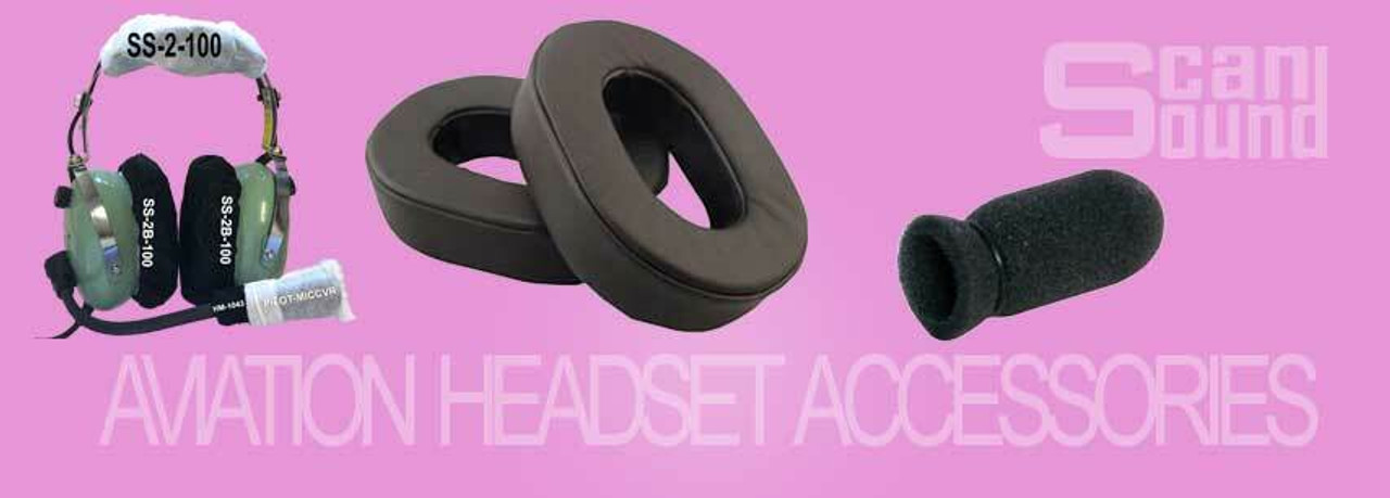 Aviation Headset Accessories and Ear Seals