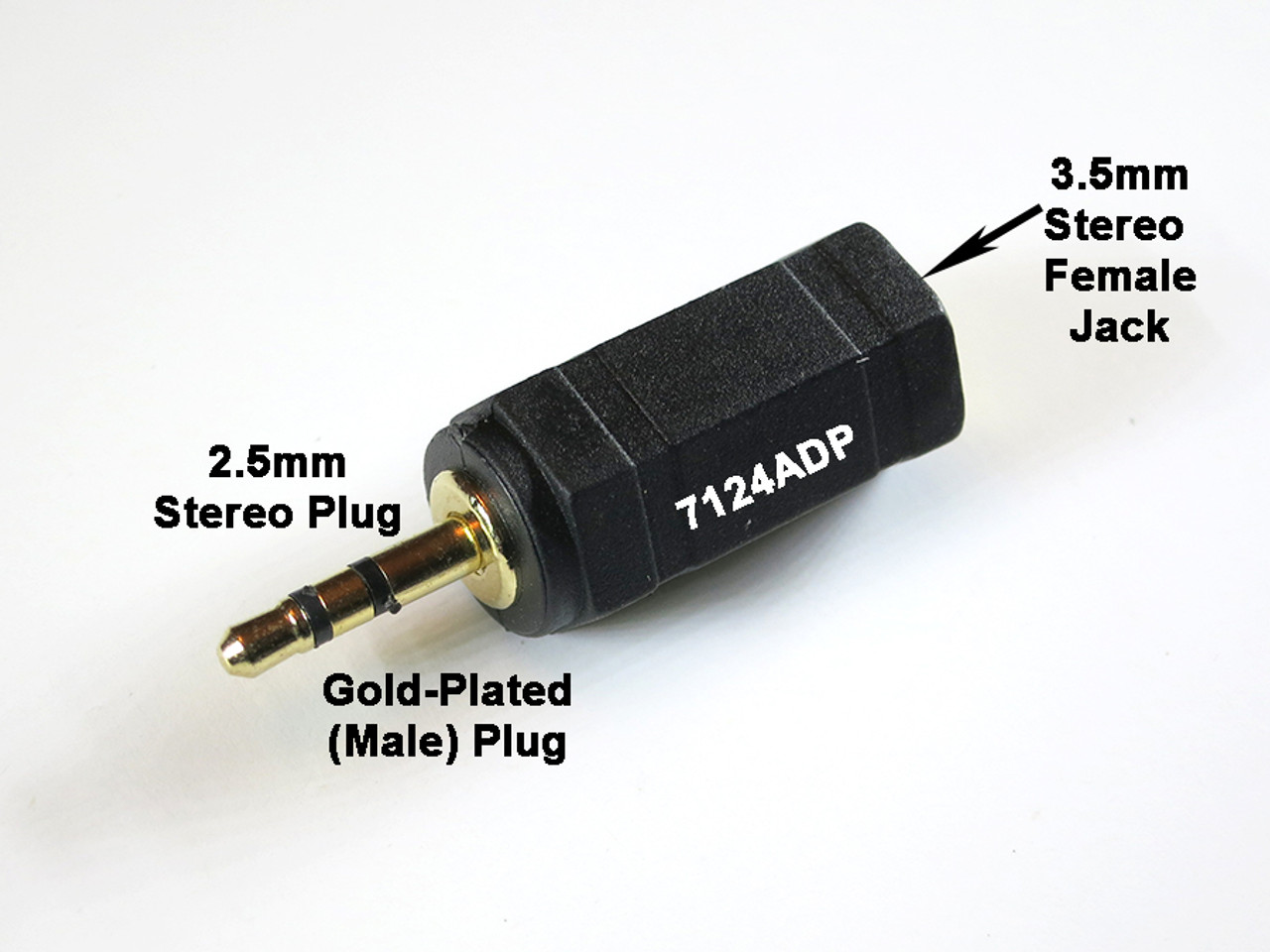 Adaptateur jack 3.5mm F / 2.5mm M stéréo