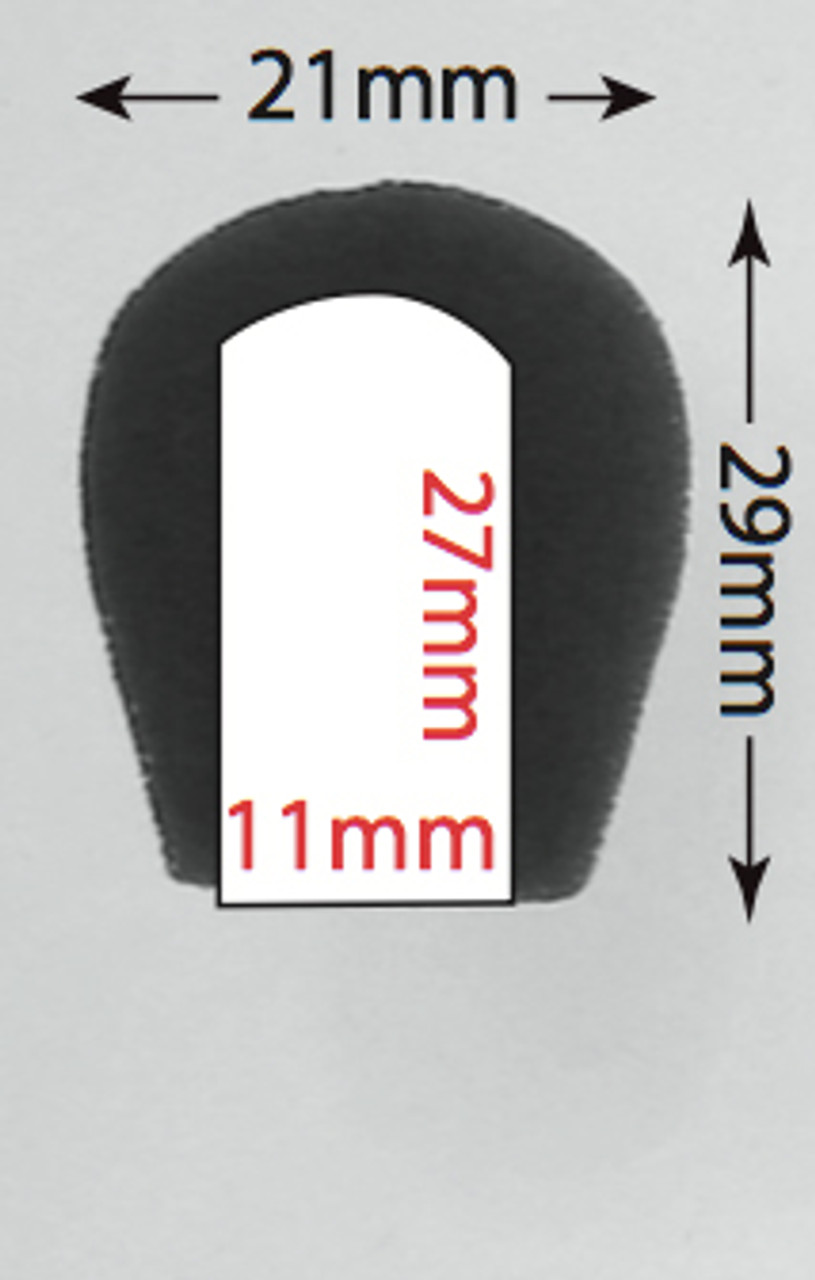 Microphone windscreens (11mm inside diameter x 19mm inside depth), bag of 2