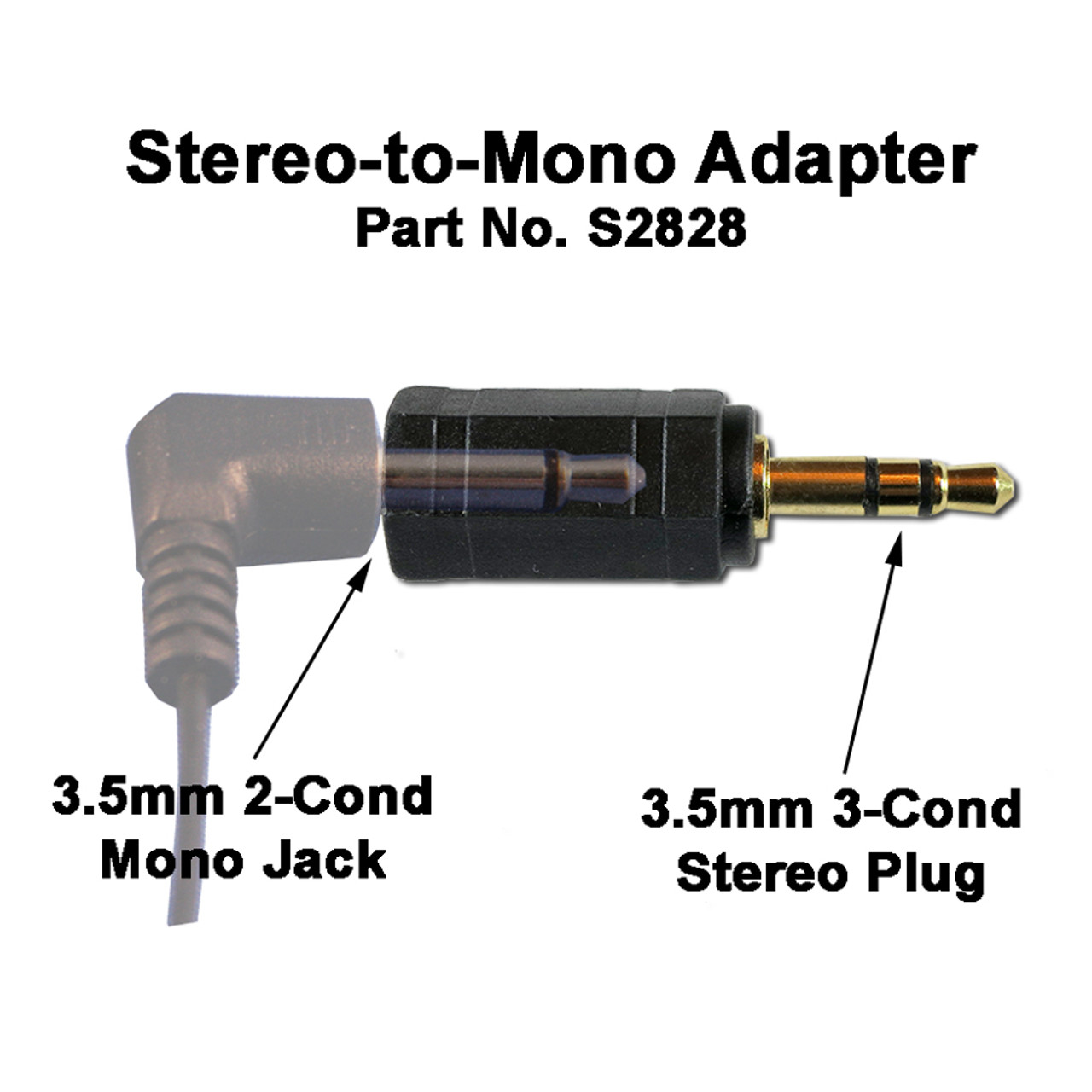 Stereo Plug 2x Mono Jack, Audio Cable