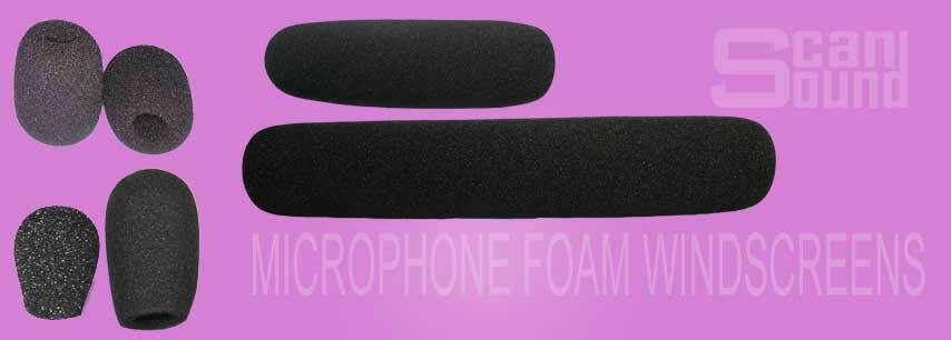Microphone foam windscreen for all microphone sizes