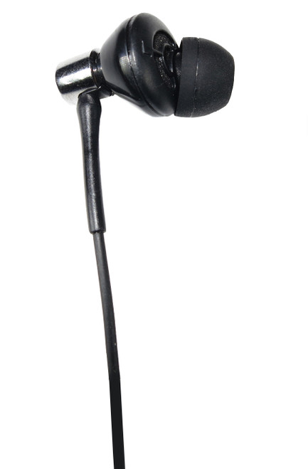 1-BUD Deluxe Left Single-Ear Stereo Earbud (for Left Ear), with 3 Sizes of Eartips and Zippered Earphone Carrying Case