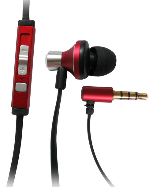 Push-Button Volume Control with Earphone and 4-conductor plug