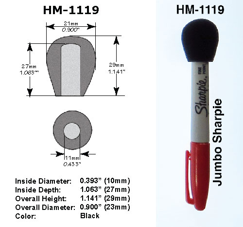 HM-1119 Specifications with Sharpie