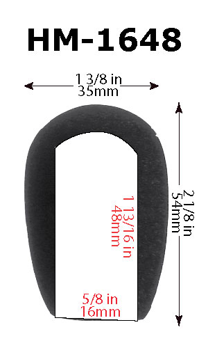 HM-1648 Microphone Dimensions