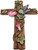12in Wall Cross Featuring a Hummingbird with Flowers, Greenery, Rustic Décor, Religious Gift