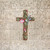 12in Wall Cross Featuring a Hummingbird with Flowers, Greenery, Rustic Décor, Religious Gift