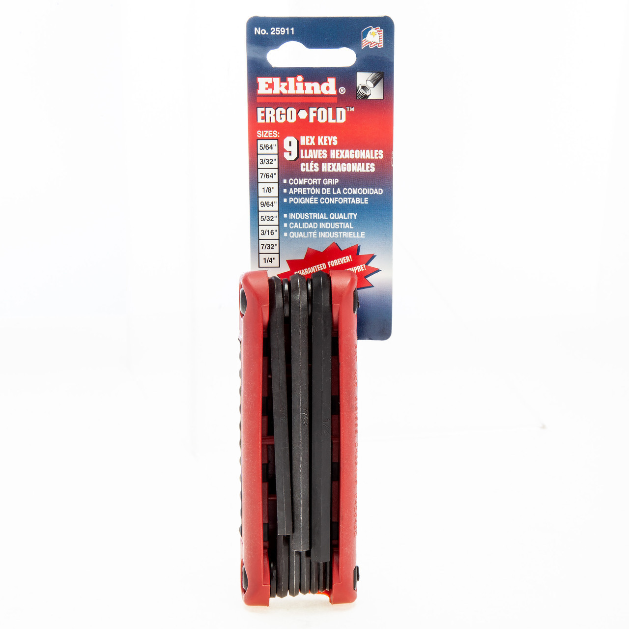 Eklind 25911 Imperial Ergo-Folding Key Set (9 Piece)