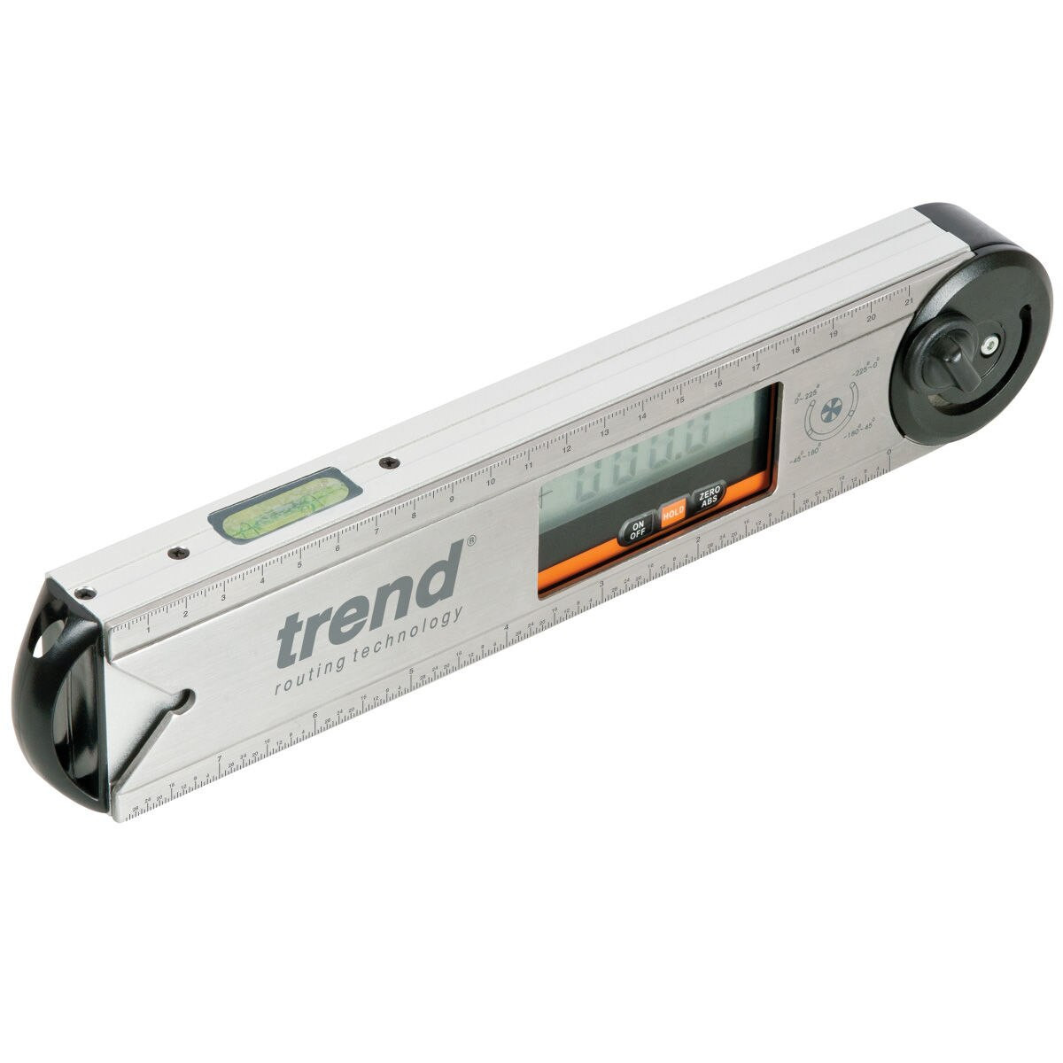 Trend DAF/8 digital angle finder and level, silver, 200mm