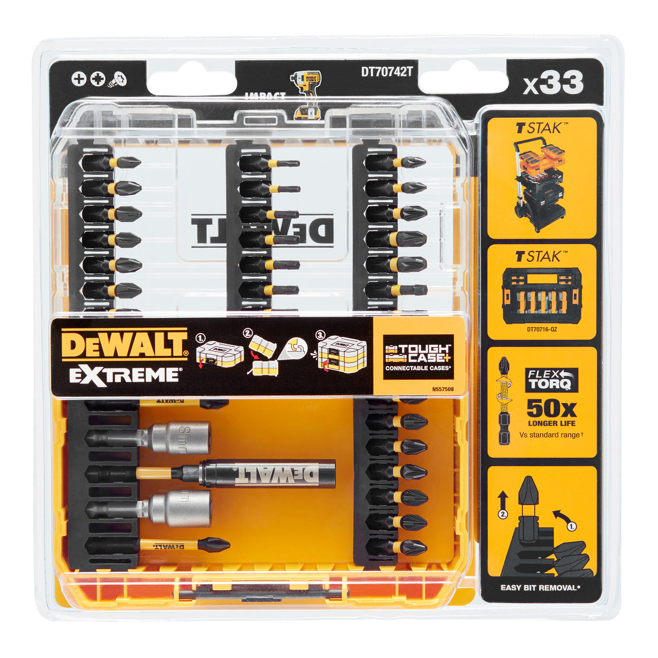 Dewalt DT70742T Extreme FLEXTORQ Screwdriving Set (33 Piece