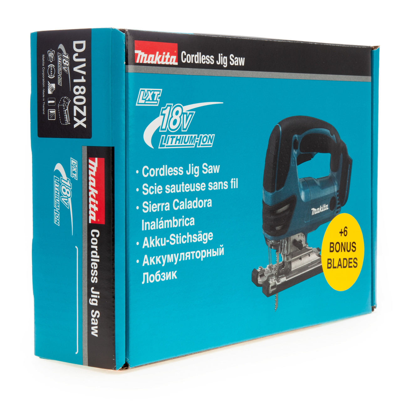Makita DJV180ZX 18V LXT Pendulum Jigsaw with 12 Blades (Body Only