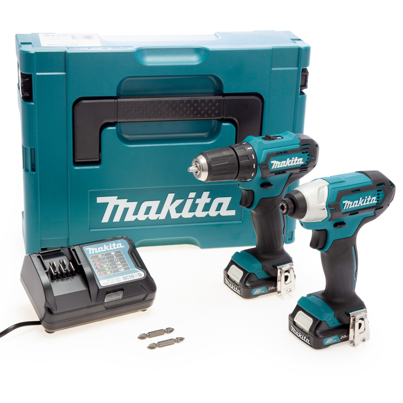 Makita CLX224AJ 12Vmax CXT Impact Driver Drill Driver Twin Pack